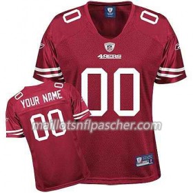 Maillot San Francisco 49ers Custom Rouge - Femme